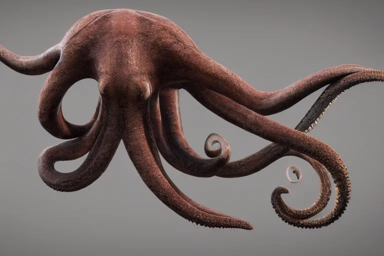 Image similar to dramatic realistic hibrid jiraffe octopus, unreal engine 5, subsurface scattering, hd, 8 k, hdr