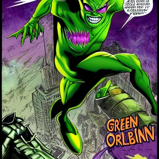 Image similar to green goblin fantasy