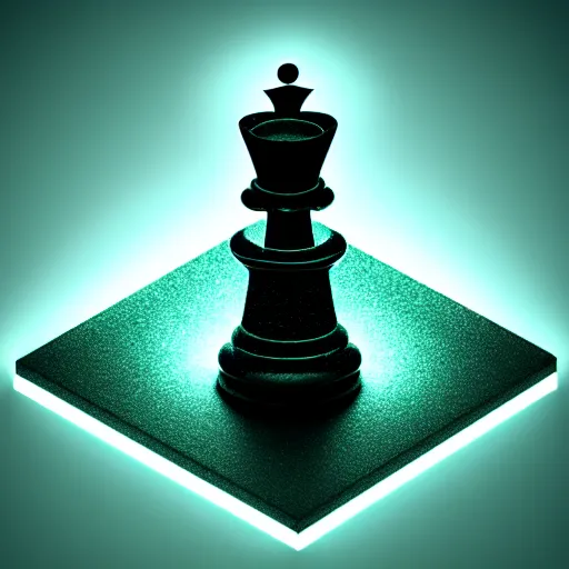 Image similar to vintage instamatic photo of a queen chess piece made of led lights, Puddles, Isometric 3D Fantasy, smooth 3D Illustration, Cinematic Matte Painting, soft render, volumetric lighting ,