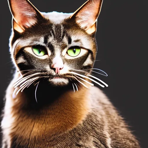 Prompt: a cat wearing headphones,studio photograph,professional photography,professional lighting,3 point lighting,detailed face,hyperdetailed,photorealistic,fluffy,cute,4k