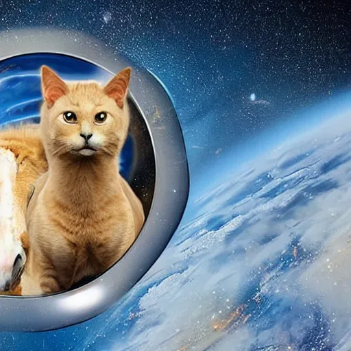 horses in space, cats, dogs