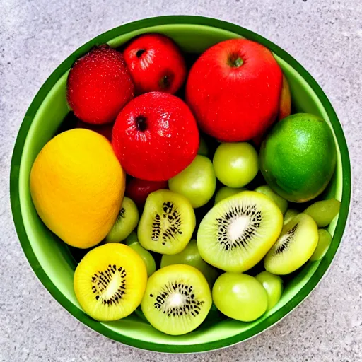 Image similar to a bowl of fruit