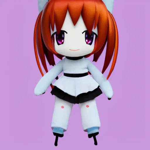 Prompt: cute fumo plush of a girl who has antennae like an insect that are sensitive to tiny vibrations, insectgirl, anime girl, outline glow lens flare, studio lighting, vray