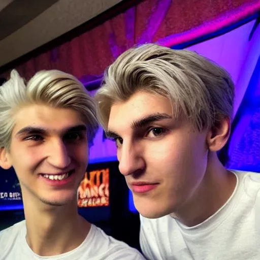 Image similar to really handsome gigachad xqc gigachad gambling : : realistic : : 1 dslr : : 1 - - quality 2