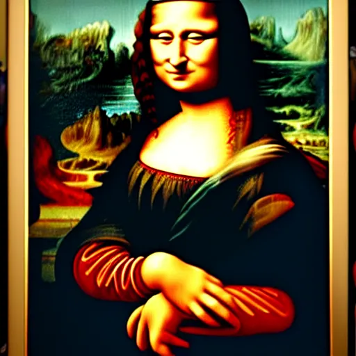 Prompt: Donald Trump painted as the Mona Lisa 9