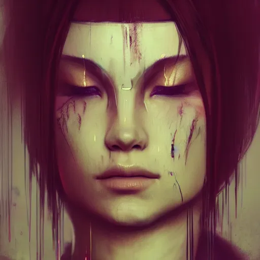 Prompt: a beautiful women swordsman, by beeple, by ruan jia, grim expression, unreal engine, octane rendering, 8 k, closeup, full body, smooth, trending on artstation, digital illustration, blcak hair