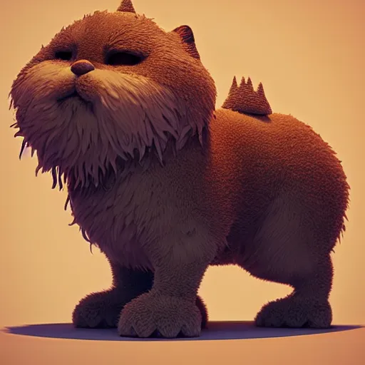 Prompt: mr. fluffy the fluffiest fluff on earth, cute:: by beeple and James Gilleard and Justin Gerard :: ornate, dynamic, particulate, intricate, elegant, highly detailed, centered, artstation, smooth, sharp focus, octane render, 3d