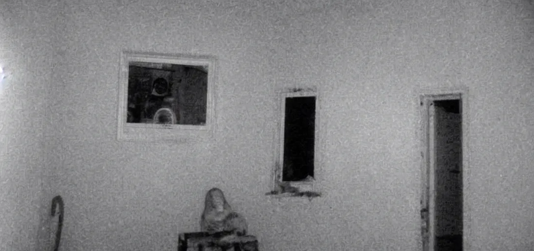 Image similar to real ghost photograph caught in house