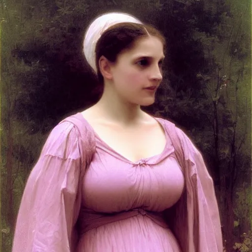 Prompt: pink witch, by bouguereau