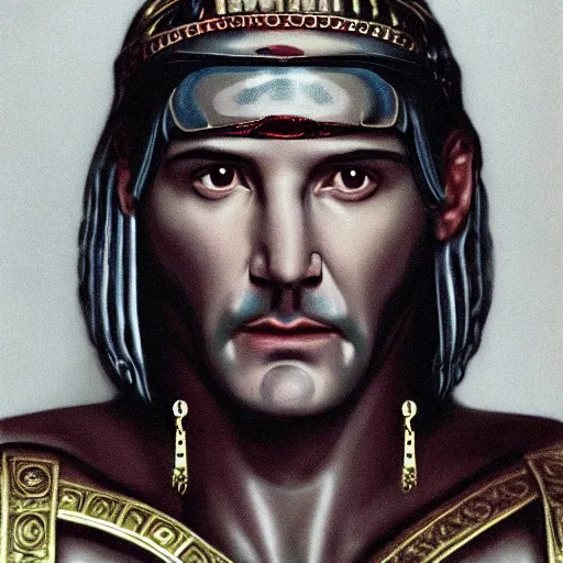 Prompt: cleopatra with the face of keanu reeves