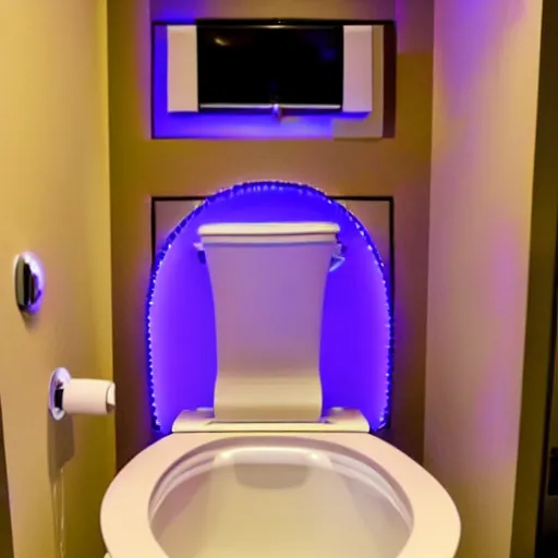 Prompt: gaming toilet