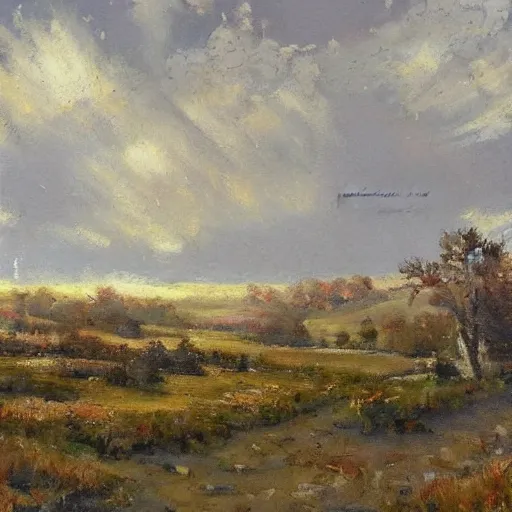 Image similar to Richard Schmid style landscape painting by Richard Schmid