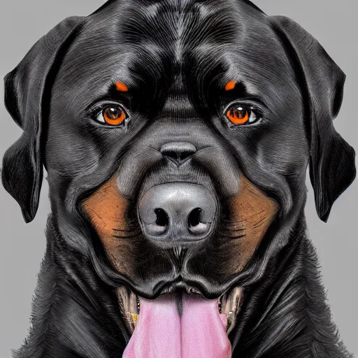 Image similar to Rottweiler Firefighter, artstation, award winning masterpiece, very detailed,