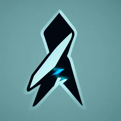 Prompt: dignity found, logo, symbolism, blue, black background, lightning bolt, professional, artstation, black gradient, trending, 8k, high contrast,