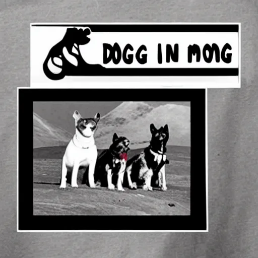 Image similar to dogs on the moon