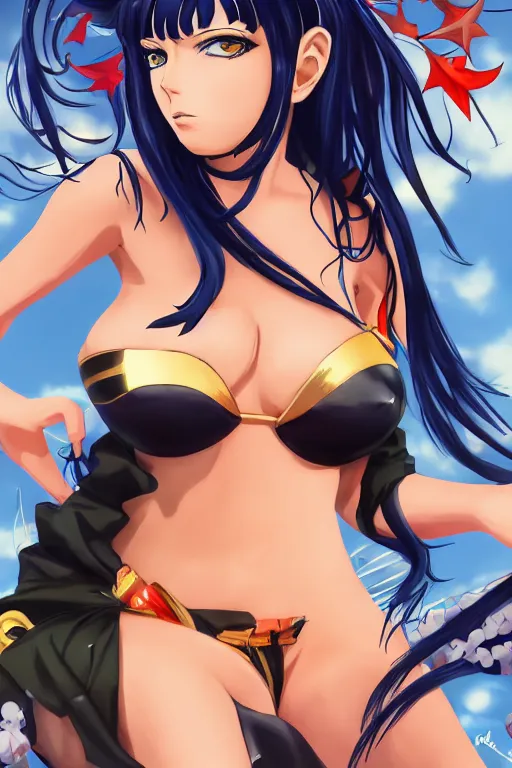 Image similar to nico robin as an anime art style, artstation, 4 k detailed