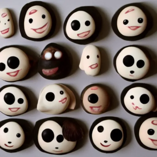 Image similar to cute clay cartoon eyes