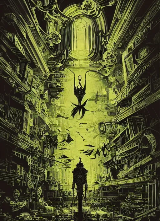 Prompt: a photorealistic dramatic hyperrealistic stylish graphic color poster illustration of disturbed the sound of silence by joe fenton, dan mumford, color concert poster art design, beautiful dynamic dramatic dark moody lighting, shadows, cinematic atmosphere, octane render, 8 k