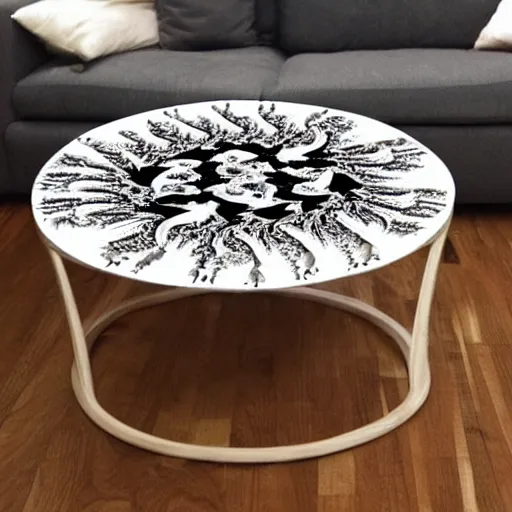 Image similar to fractal coffee table