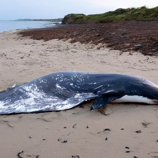 Image similar to dead whale washed up on a beach