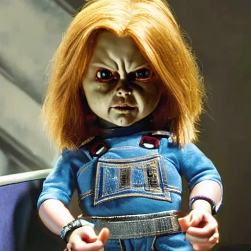 Image similar to a film still of tiffany ( from chucky ) in star wars realistic, detailed