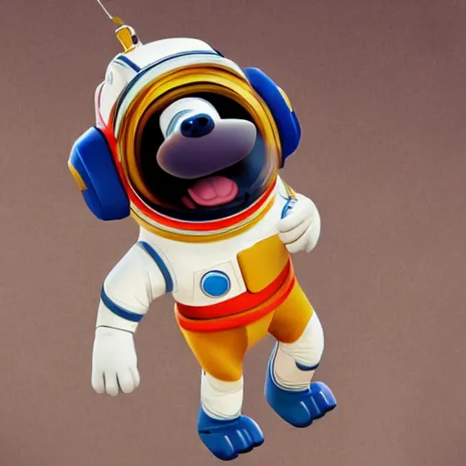 Prompt: astronaut dog character by Disney Pixar Animation Studios