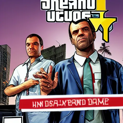 Prompt: House M.D as Grand Theft Auto 5 cover