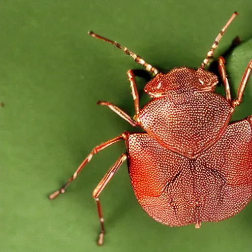 Prompt: a stink bug that looks like Ronald McDonald