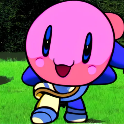 Prompt: found footage of Kirby