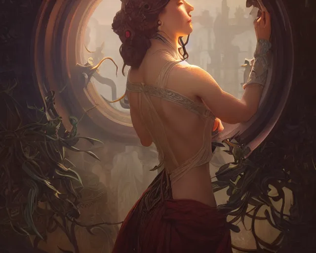 Image similar to photography of cfa voysey, deep focus, d & d, fantasy, intricate, elegant, highly detailed, digital painting, artstation, concept art, matte, sharp focus, illustration, hearthstone, art by artgerm and greg rutkowski and alphonse mucha