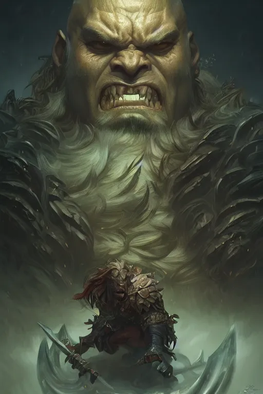 Prompt: photography of angry orc, deep focus, d & d, fantasy, intricate, elegant, highly detailed, digital painting, artstation, concept art, matte, sharp focus, illustration, hearthstone, art by artgerm and greg rutkowski and alphonse mucha