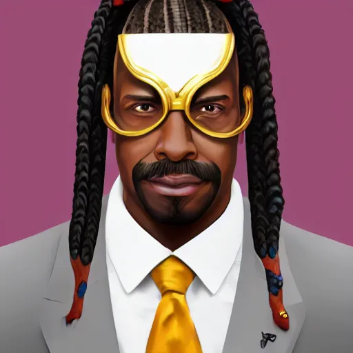 Image similar to a portrait of a muscular older black man with cornrows and a suit with a monocle on, D&D, sci-fi, elegant, hopeful, muscular, highly detailed, digital painting, artstation, concept art, smooth, sharp focus, illustration