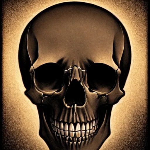 Image similar to drawing of a skull, digital art, dramatic lighting, ultra detail, creepy, book cover