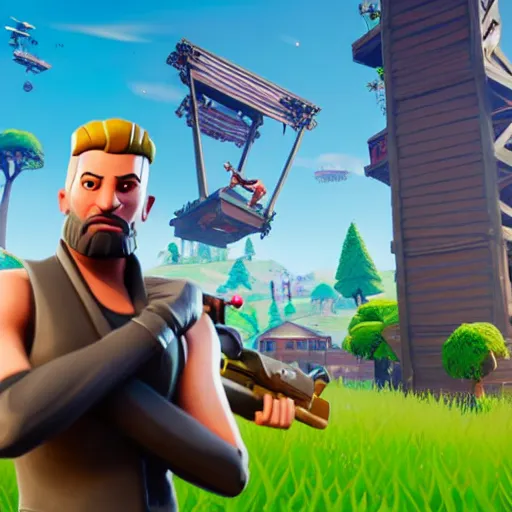 Prompt: Ferenc Gyurcsany in Fortnite