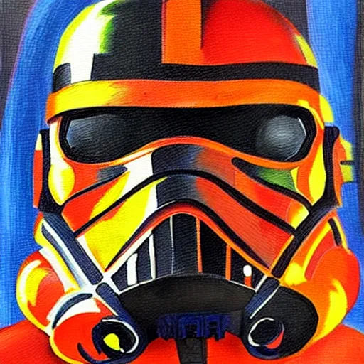 Prompt: star wars characters painted in a post - impressionist style