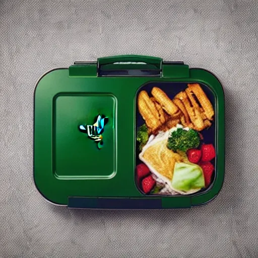 Prompt: “A lunchbox of it was made by Razer”