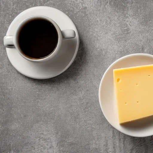 Image similar to cup of coffee made of cheese