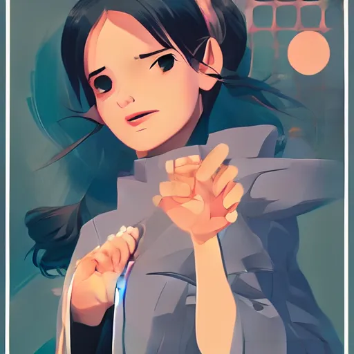 Image similar to high five, clean cel shaded vector art. shutterstock. behance hd by lois van baarle, artgerm, helen huang, by makoto shinkai and ilya kuvshinov, rossdraws, illustration