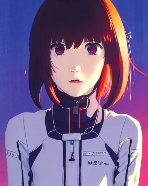 Prompt: girl wearing eva plugsuit | | very very anime!!!, fine - face, audrey plaza, realistic shaded perfect face, fine details. anime. realistic shaded lighting poster by ilya kuvshinov katsuhiro otomo ghost - in - the - shell, magali villeneuve, artgerm, jeremy lipkin and michael garmash and rob rey