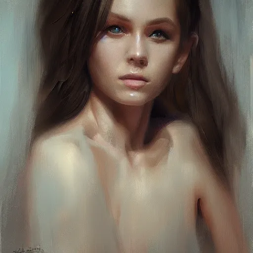 Prompt: rough loose , concept art oil painting, portrait ethereal by Jama Jurabaev, extremely detailed, brush hard, artstation