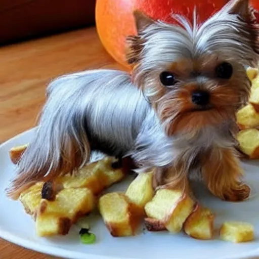 Image similar to Yorkshire terrier yorkshire pudding fusion