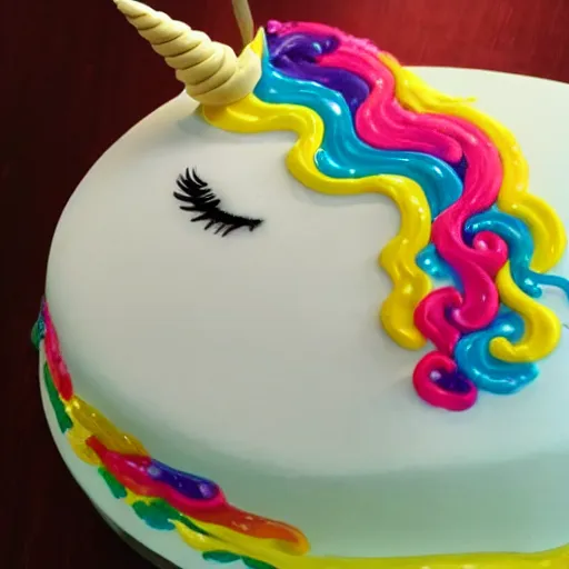 Image similar to a unicorn with sprinkles flowing around it