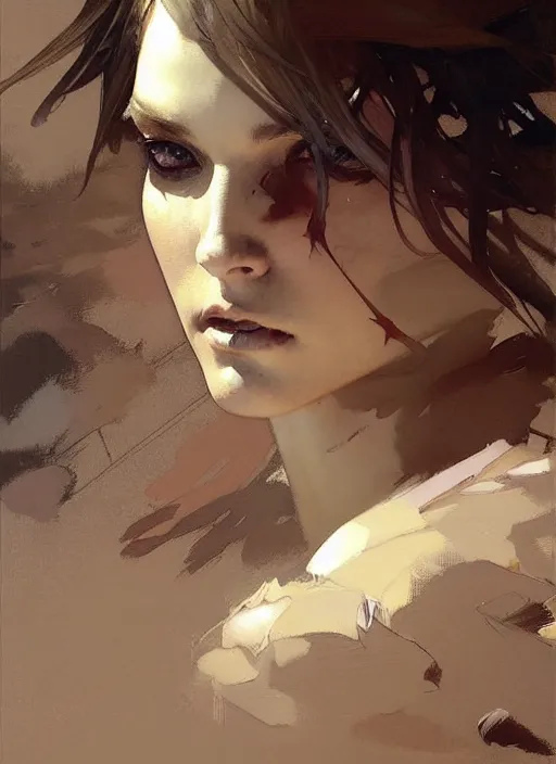 Image similar to beautiful neutral earth toned palette knife painting artwork by yoji shinkawa jeremy mann, 💃, charlie bowater and magali villeneuve and alphonse mucha, gaston bussiere, craig mullins, j. c. leyendecker, by artgerm