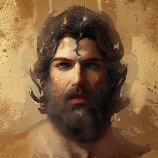 Prompt: a beautiful portrait of greek god zeus by Greg Rutkowski in baroque style - n 4