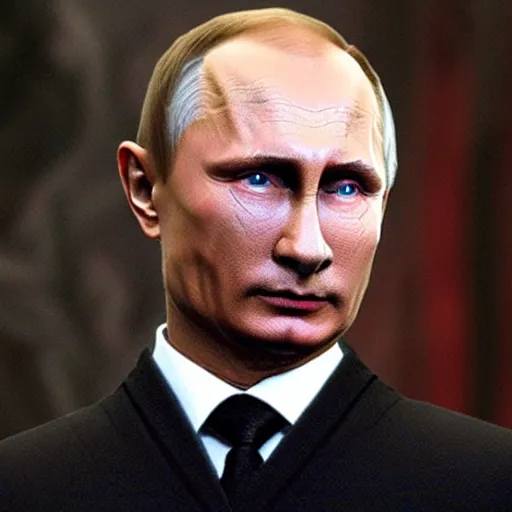 Image similar to vladimir putin as sauron in lord of the rings