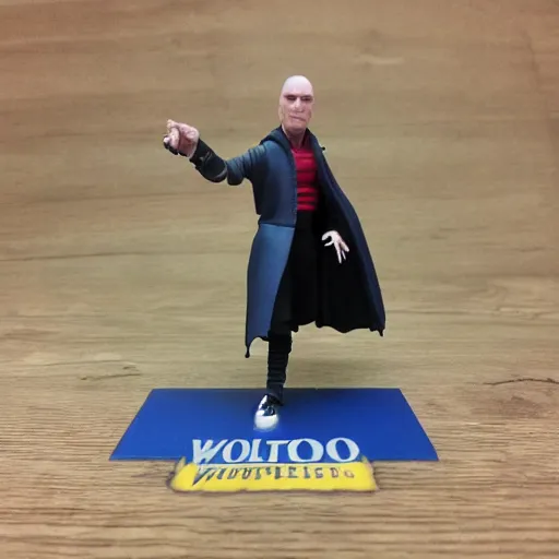 Image similar to voldemort as a wwf hasbro wrestling figure