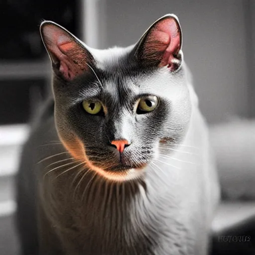 Image similar to a cat - pig - hybrid, animal photography