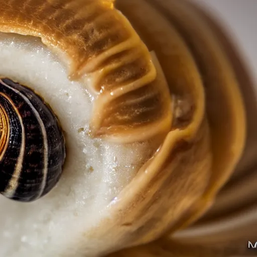 Image similar to snail ice cream macro view