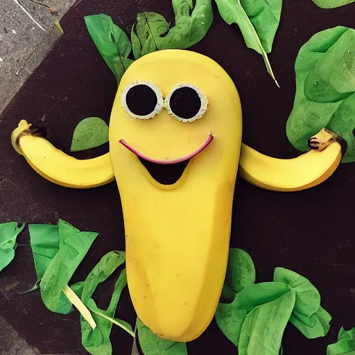 Prompt: a banana eating a banana eating a banana eating a banana eating a banana