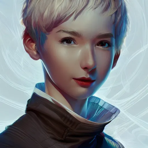 Image similar to Linus from LinusTechTips, elegant, ultra highly detailed, digital painting, smooth, sharp focus, artstation, pixiv, art by Ina Wong, Bo Chen, artgerm, rossdraws, sakimichan